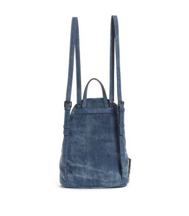 GUESS URBAN SPORT LEEZA  DENIM SMALL BACKPACK