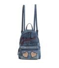 GUESS URBAN SPORT LEEZA  DENIM SMALL BACKPACK