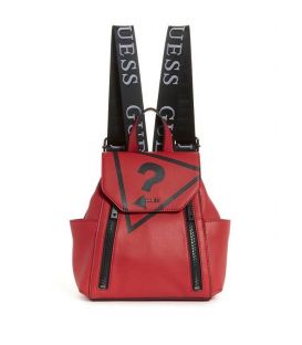 GUESS URBAN SPORT METALLIC BACKPACK RED
