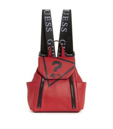 GUESS URBAN SPORT METALLIC BACKPACK RED
