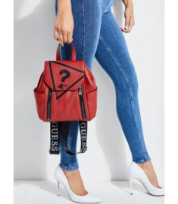 GUESS URBAN SPORT METALLIC BACKPACK RED