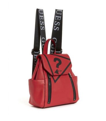 GUESS URBAN SPORT METALLIC BACKPACK RED