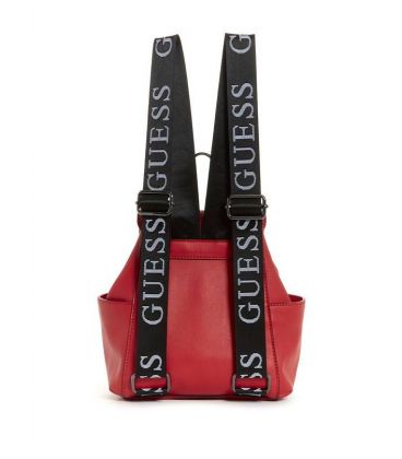 GUESS URBAN SPORT METALLIC BACKPACK RED