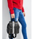 GUESS URBAN SPORT LEEZA  DENIM SMALL BACKPACK BLACK